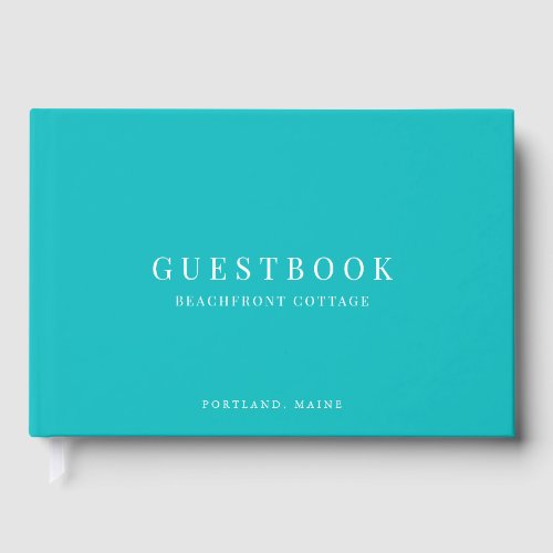 Editable Color Modern Classic Vacation Home Rental Guest Book