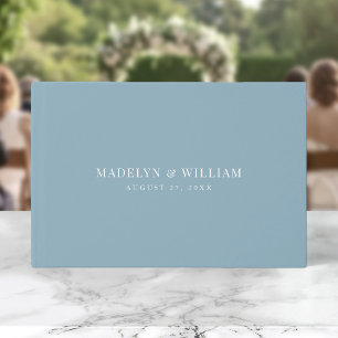 Editable Color Modern Classic Wedding Guest Book