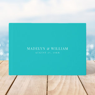 Editable Color Modern Classic Wedding Guest Book