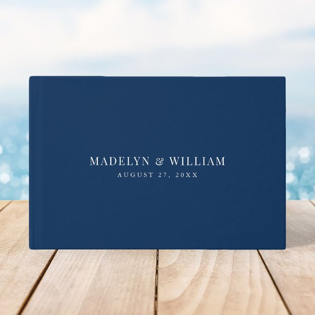 Editable Color Modern Classic Wedding Guest Book (Creator Uploaded)