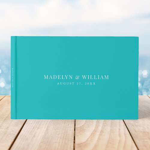 Editable Color Modern Classic Wedding Guest Book