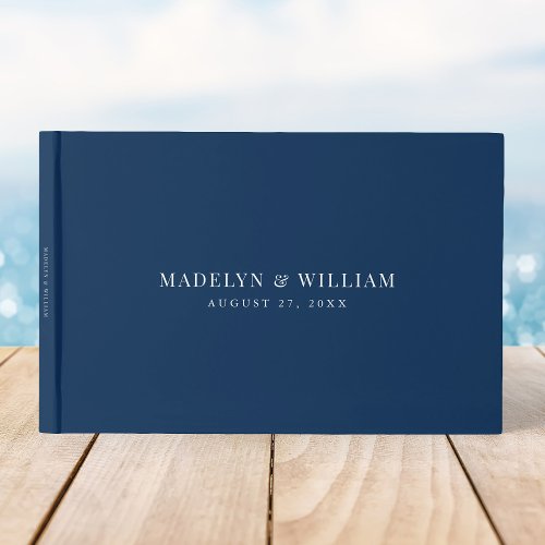 Editable Color Modern Classic Wedding Guest Book