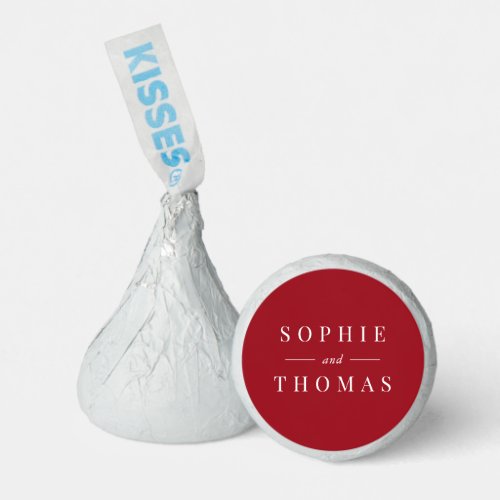 Editable Color Modern Classic Wedding  Hersheys Kisses