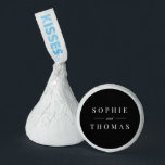 Editable Color Modern Classic Wedding  Hershey®'s Kisses®<br><div class="desc">Editable Color Modern Classic Wedding Hershey Kisses features the names of the wedding couple in white against an editable background color; to change it from black to the color of your choice, click the customize button. Personalize it by replacing the placeholder text with your details. For more options such as...</div>