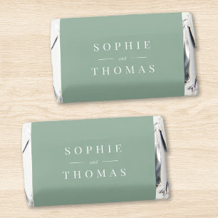 Editable Color Modern Classic Wedding Hershey's Miniatures