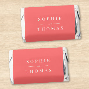 Editable Color Modern Classic Wedding Hershey's Miniatures