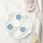 Editable Color Modern Classic Wedding  Life Saver® Mints<br><div class="desc">Editable Color Modern Classic Wedding Candy Favors features the names of the wedding couple in white against an editable background color; to change it from dusty blue to the color of your choice, click the customize button. Personalize it by replacing the placeholder text with your names. For more options such...</div>
