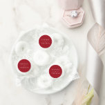 Editable Color Modern Classic Wedding  Life Saver® Mints<br><div class="desc">Editable Color Modern Classic Wedding Candy Favors features the names of the wedding couple in white against an editable background color; to change it from red to the color of your choice, click the customize button. Personalize it by replacing the placeholder text with your names. For more options such as...</div>