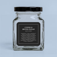 Editable Color Modern List of Ingredients Label