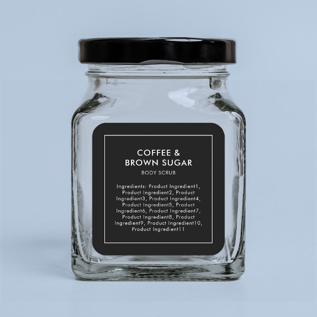 Editable Color Modern List of Ingredients Label (Creator Uploaded)