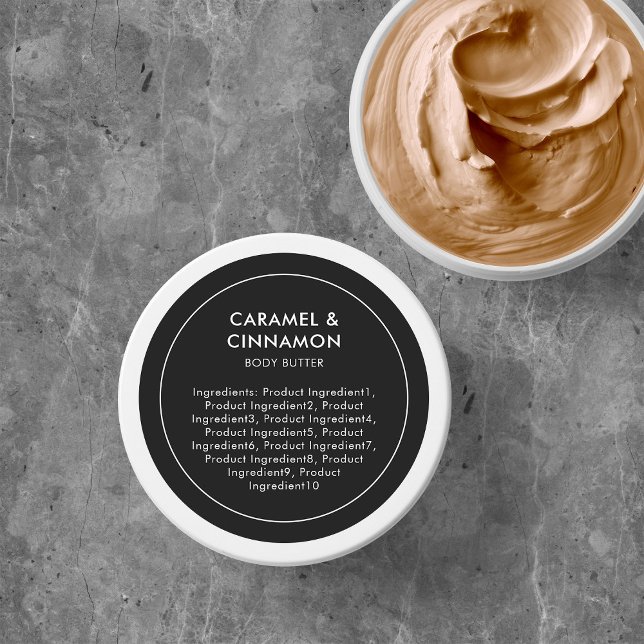 Editable Color Modern List of Ingredients Label (Creator Uploaded)