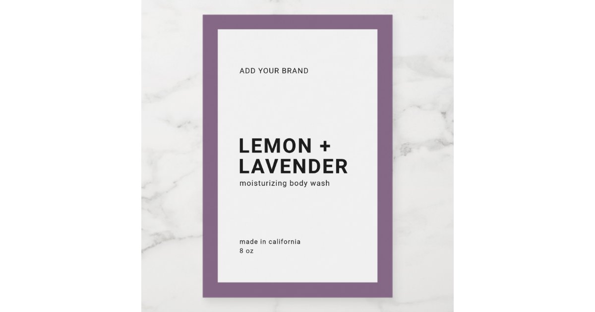 Editable Color Modern Minimalist Product Label