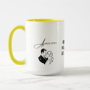 Editable Color Name Monogram Write  Gifts Yellow  Mug