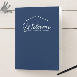 Editable Color Name Rental Property House Welcome Pocket Folder