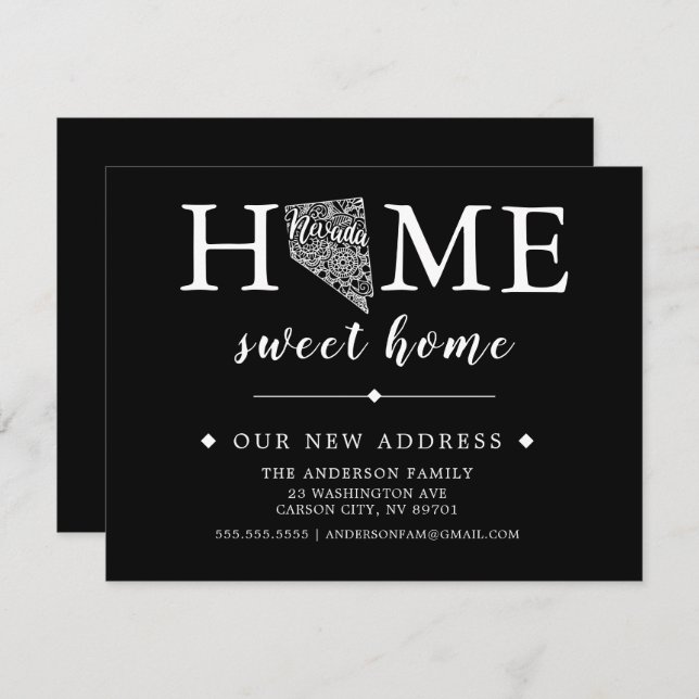 Editable Color NEVADA Moving Announcement (Front/Back)