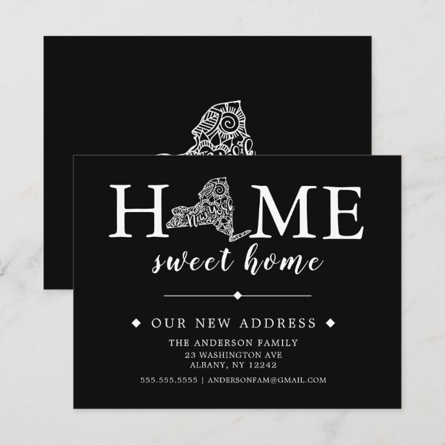 Editable Color NEW YORK Moving Announcement (Front/Back)