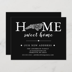 Editable Color NORTH CAROLINA Moving Announcement