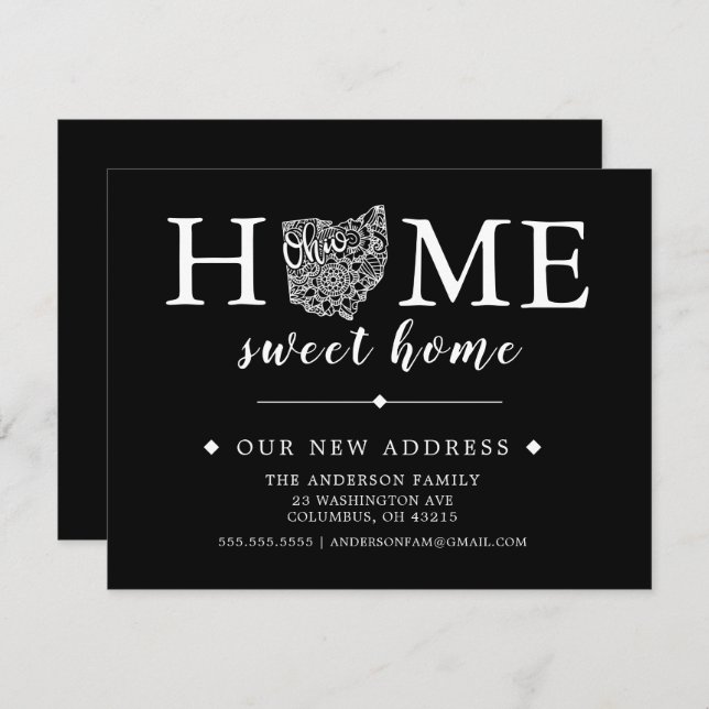 Editable Color OHIO Moving Announcement (Front/Back)