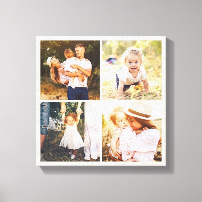 Editable Color Photo Box Custom Wrapped Canvas Print (Front)