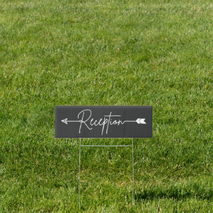 EDITABLE COLOR Reception direction sign