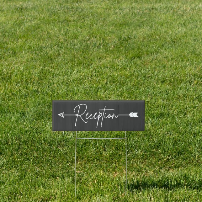 EDITABLE COLOR Reception direction sign (Insitu)