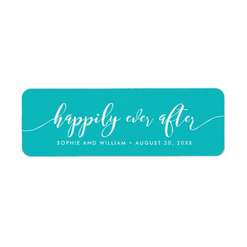 Editable Color Relax Script Happily Ever After Label