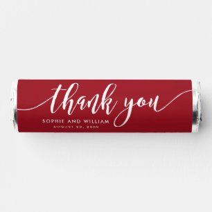 Editable Color Relax Script Thank You Wedding Breath Savers® Mints
