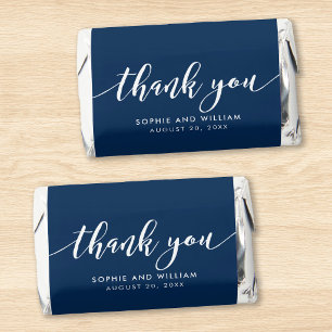 Editable Color Relax Script Thank You Wedding Hershey's Miniatures