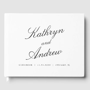 EDITABLE COLOR Simply Us Wedding Guest Book