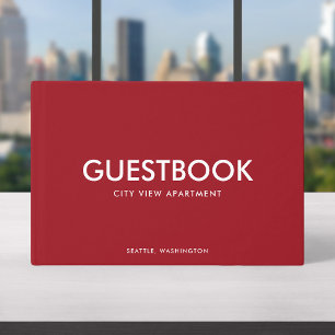 Editable Color Stylish Sans Serif Modern Guest Book