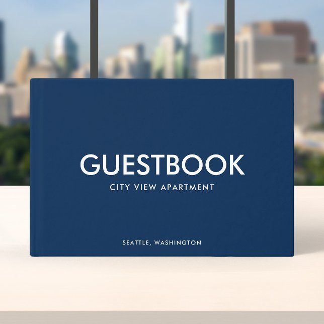 Editable Color Stylish Sans Serif Modern Guest Book (Creator Uploaded)