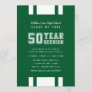 Editable Color Varsity 50 Year Class Reunion Invitation