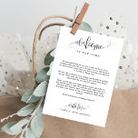 EDITABLE COLOR Welcome Itinerary Thank You Card<br><div class="desc">Thank your guests with stylish welcome cards
Design by © berryberrysweet . Printable digital files are available! Visit our website at www.berryberrysweet.com for more details!</div>