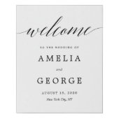 EDITABLE COLOR Welcome Sign Modern Script (Front)