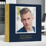 Editable Color White Border Actor Model Portfolio 3 Ring Binder<br><div class="desc">Binder that you can personalize with your own photo on the front with a white border featuring an editable background color (click customize to change the front, back and spine background color) that is perfect for an actor/model portfolio. Personalize it by replacing the placeholder text and replace the sample/placeholder photo...</div>