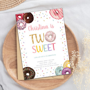 Editable Colorful 2nd Birthday Party Invite