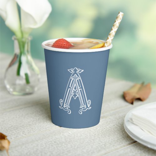 EDITABLE COLORS AA Monogram AA Initials Party Cups