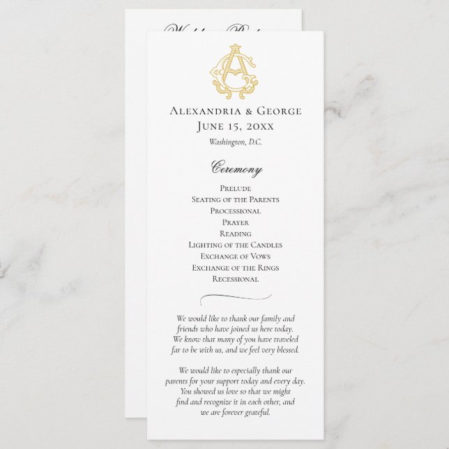 EDITABLE COLORS AG Monogram GA Monogram Program (Front/Back)