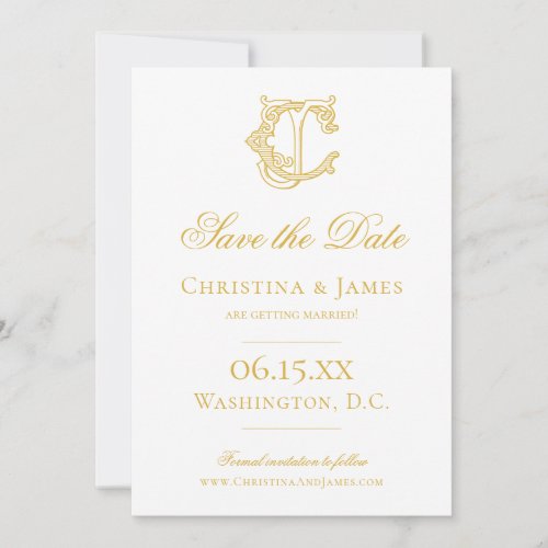 EDITABLE COLORS CJ Monogram JC Monogram Invitation