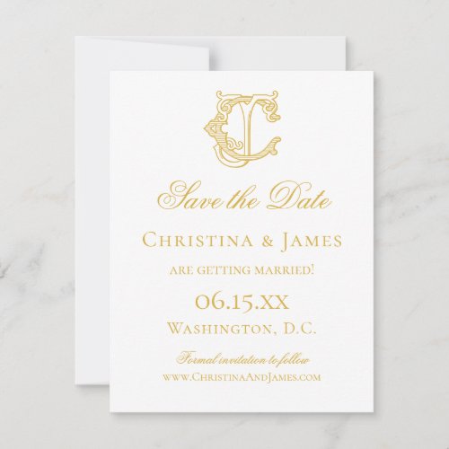 EDITABLE COLORS CJ Monogram JC Monogram Invitation