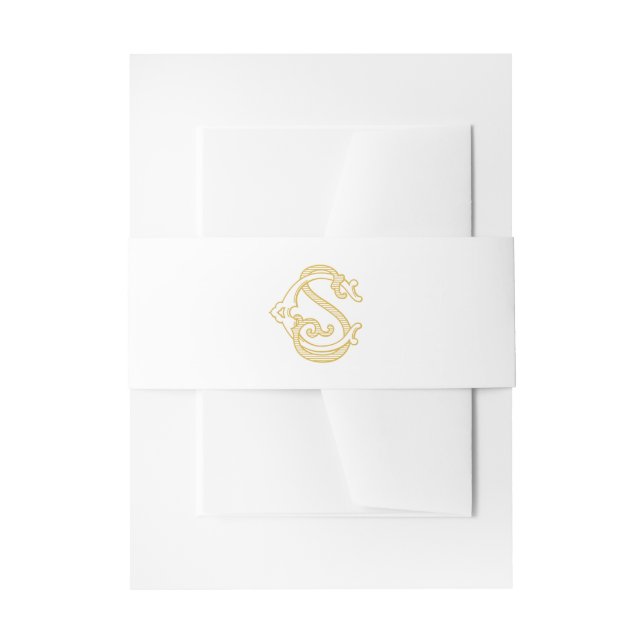 EDITABLE COLORS CS Monogram SC Monogram Belly Band (Front Example)