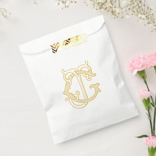 EDITABLE COLORS GJ Monogram JG Logo Gift Bag (Sealed)