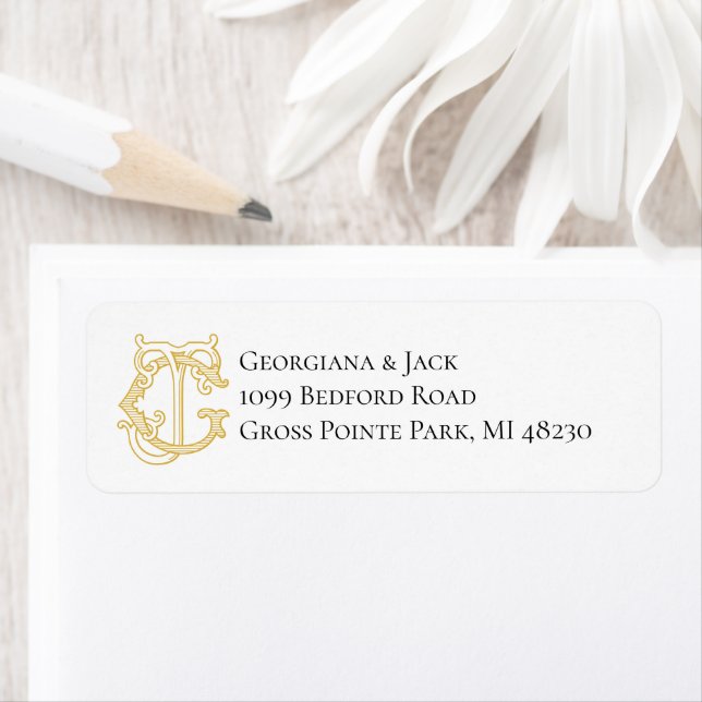 EDITABLE COLORS GJ Monogram JG Monogram Label (Insitu)