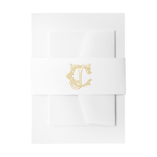 EDITABLE COLORS JC Monogram CJ Monogram Belly Band