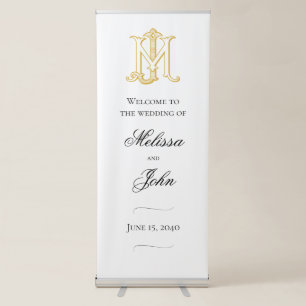 EDITABLE COLORS JM Monogram MJ Monogram Banner