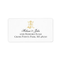 EDITABLE COLORS JM Monogram MJ monogram Labels