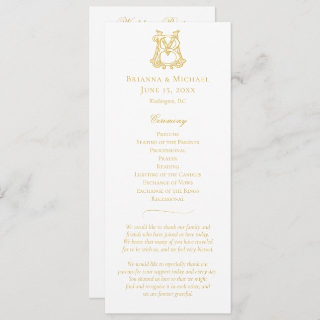 EDITABLE COLORS MB Monogram BM Monogram Program (Front/Back)