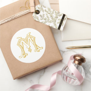 EDITABLE COLORS MM Monogram MM Logo Sticker