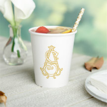 EDITABLE COLORS SA Monogram AS Monogram Cups