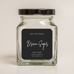 Editable Colors Script Minimalist Product Label